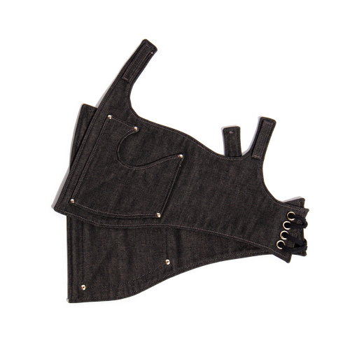 Black Denim Chaps