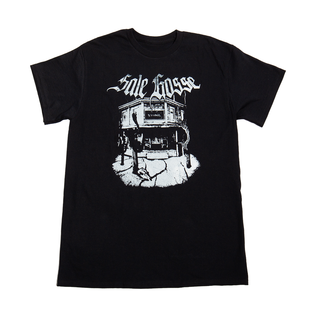 t-shirt noir Sale Gosse inspiré de Motörhead, en coton bio épais, sérigraphié en France, au style rock métal vintage et durable