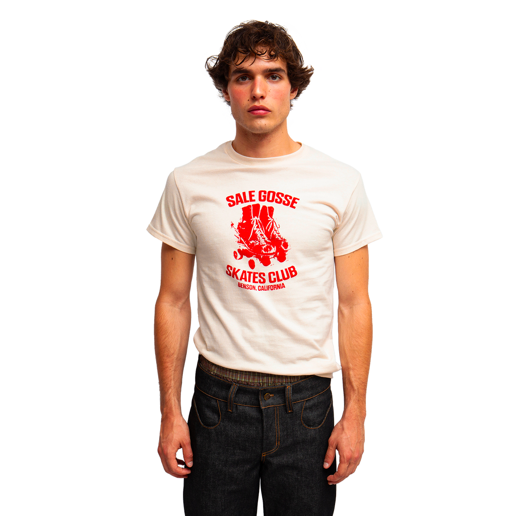 t-shirt Sale Gosse Skate inspiré par George Benson et son clip Give Me the Night, en coton bio, sérigraphié en France, style funk et street vintage.